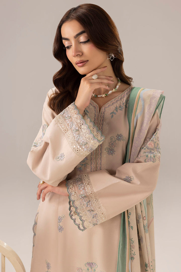 6111-POMPELMO EMBROIDERED LAWN STITCHED