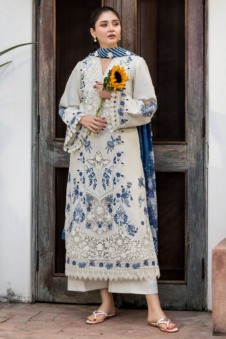 6118-LIGRIA EMBROIDERED LAWN STITCHED
