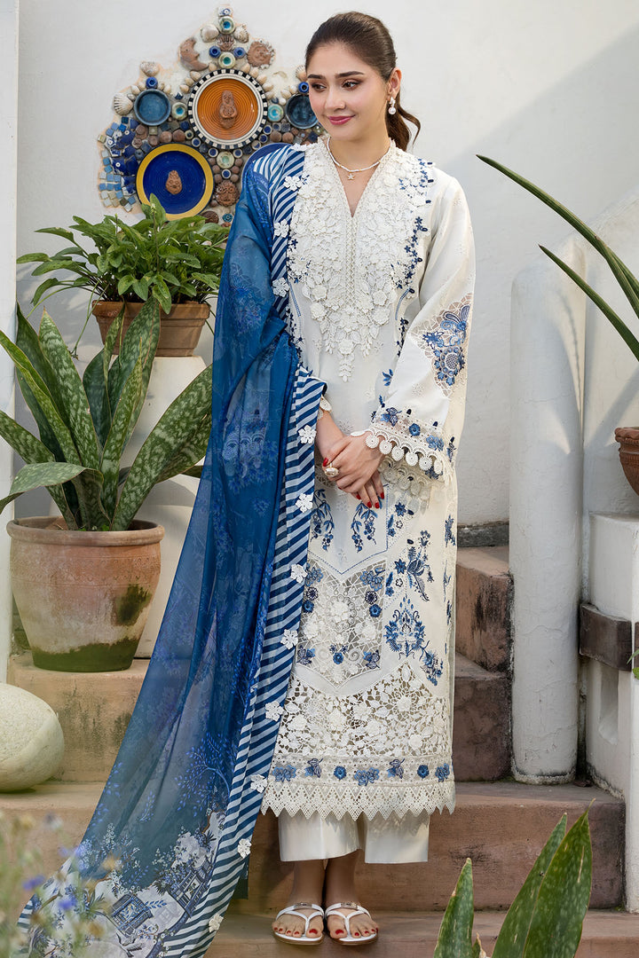 6118-LIGRIA EMBROIDERED LAWN STITCHED