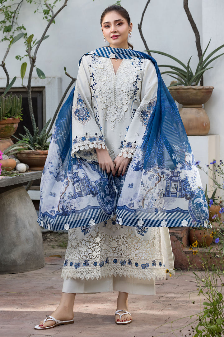 6118-LIGRIA EMBROIDERED LAWN STITCHED
