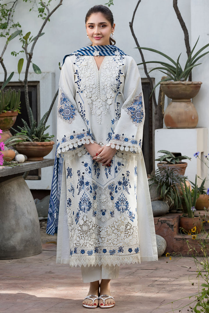 6118-LIGRIA EMBROIDERED LAWN STITCHED
