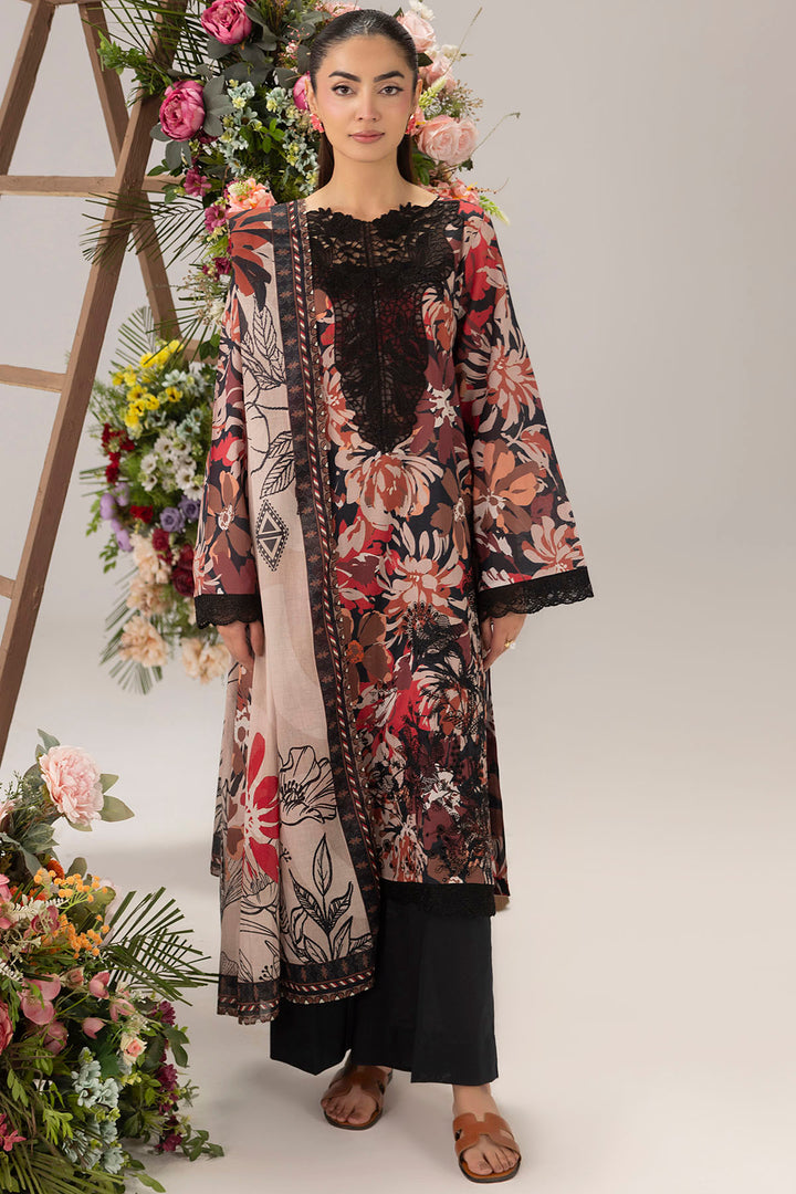 6136-ROSIE EMBROIDERED LAWN STITCHED