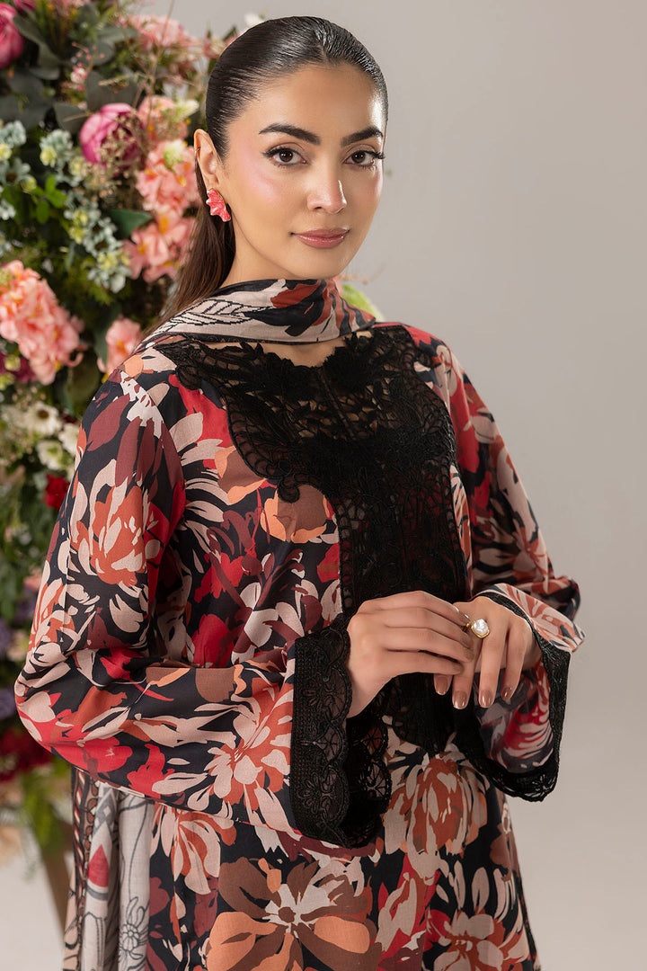 6136-ROSIE EMBROIDERED LAWN STITCHED