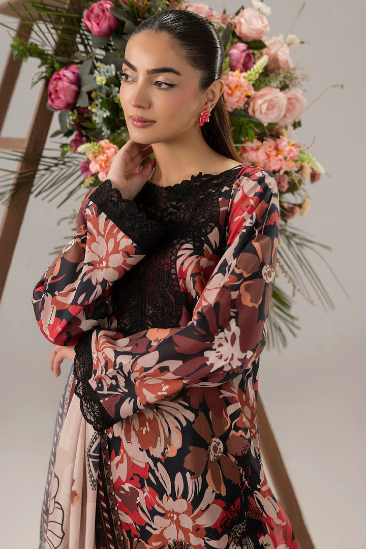 6136-ROSIE EMBROIDERED LAWN STITCHED