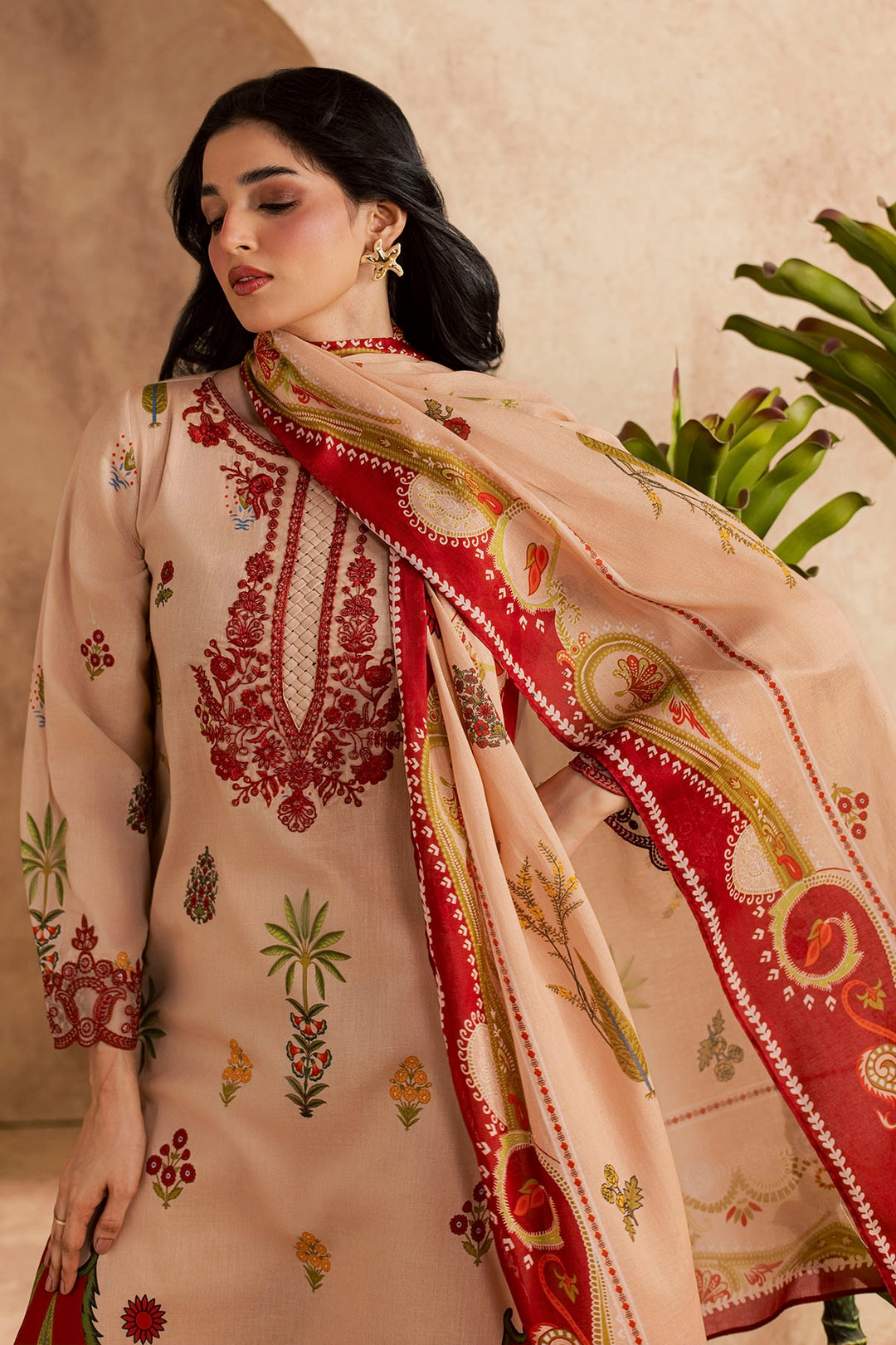 6152-ROSINA EMBROIDERED LAWN UNSTITCHED