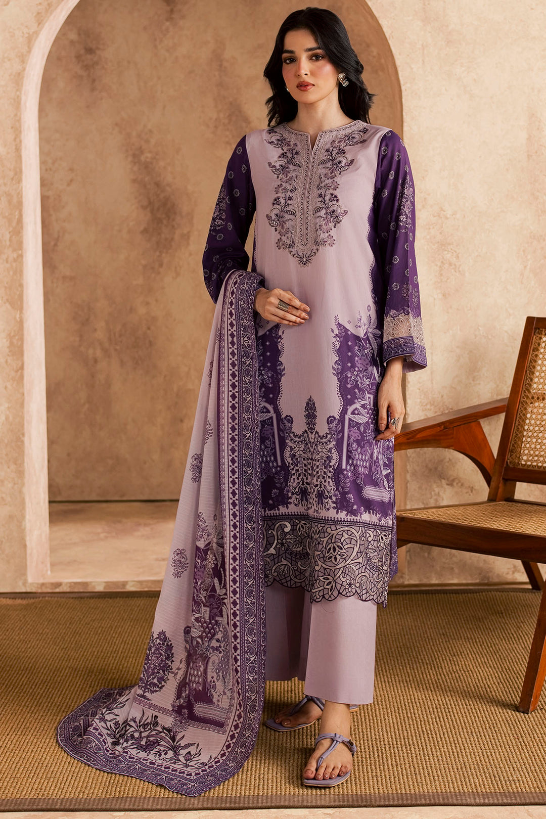 6153-ESMERA EMBROIDERED LAWN UNSTITCHED
