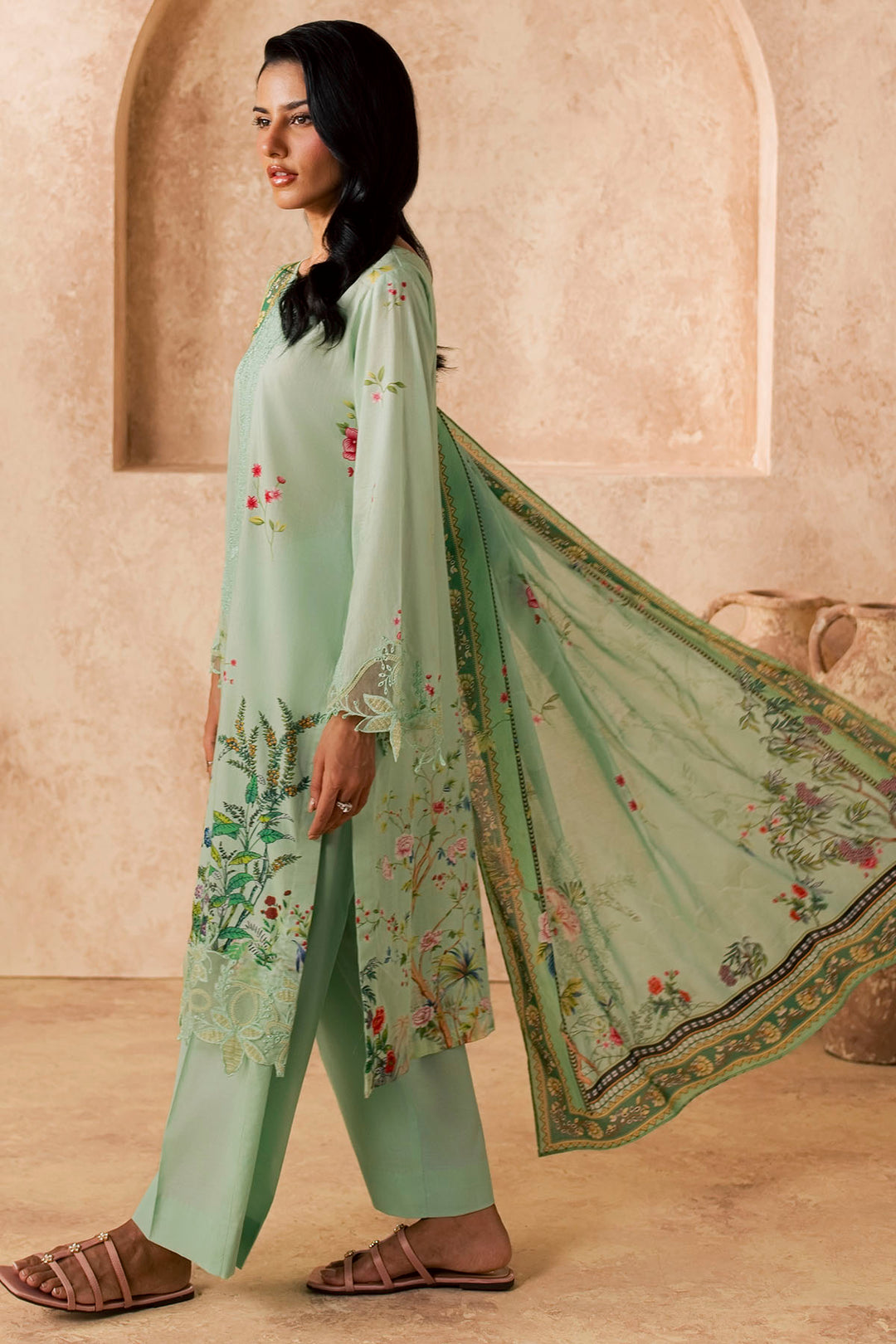 6155-LILA EMBROIDERED LAWN UNSTITCHED