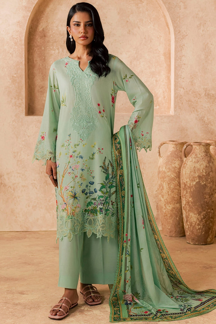 6155-LILA EMBROIDERED LAWN UNSTITCHED