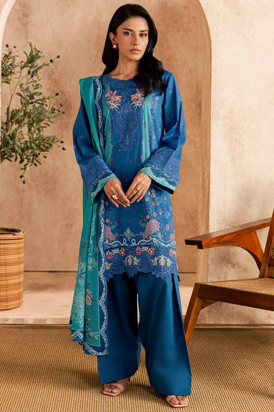6156-ELIA EMBROIDERED LAWN UNSTITCHED