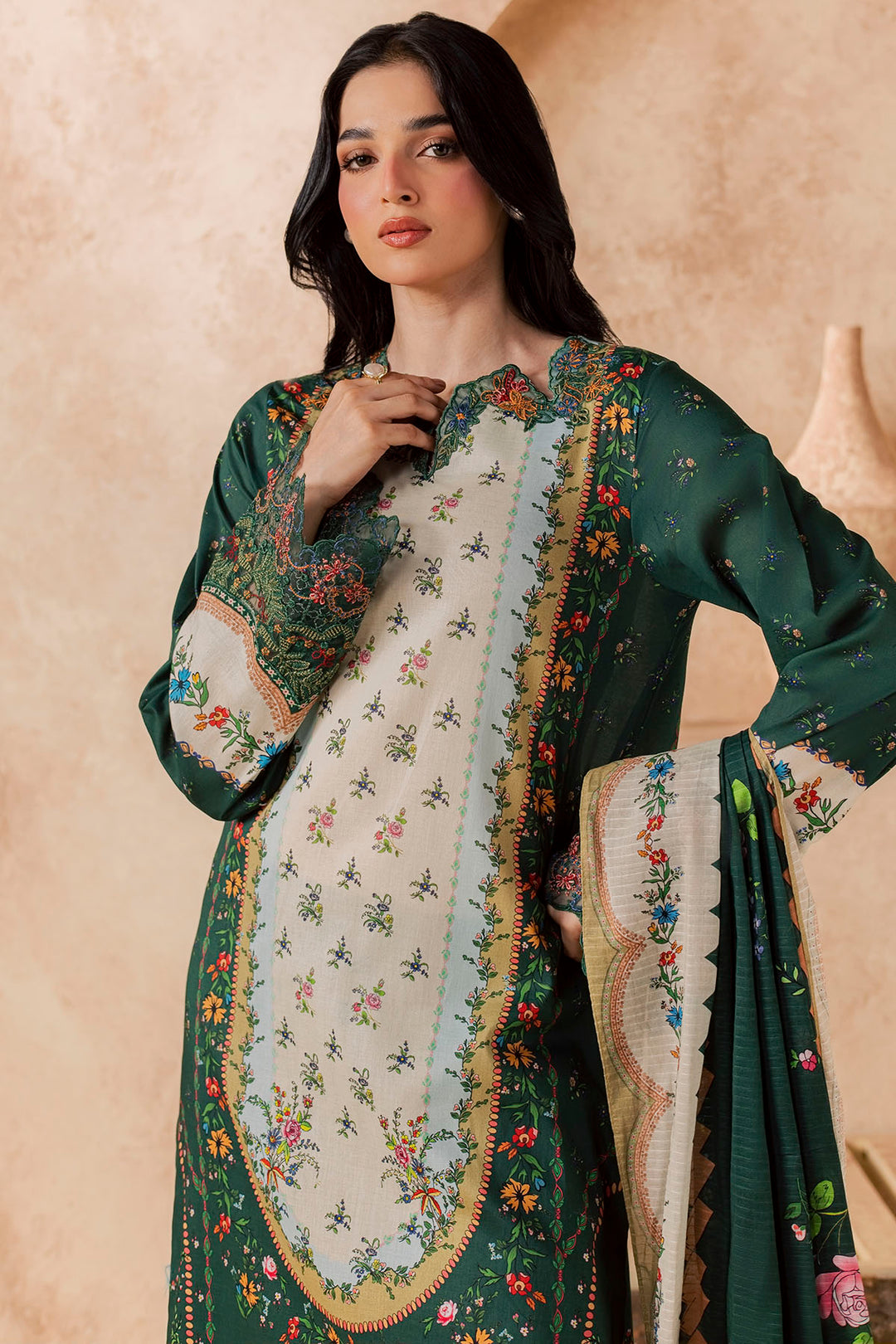 6159-BARAN EMBROIDERED LAWN UNSTITCHED
