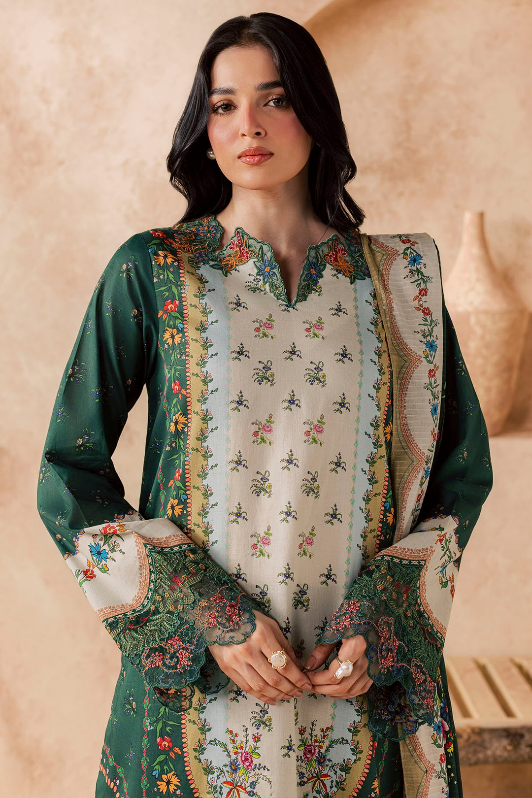 6159-BARAN EMBROIDERED LAWN UNSTITCHED
