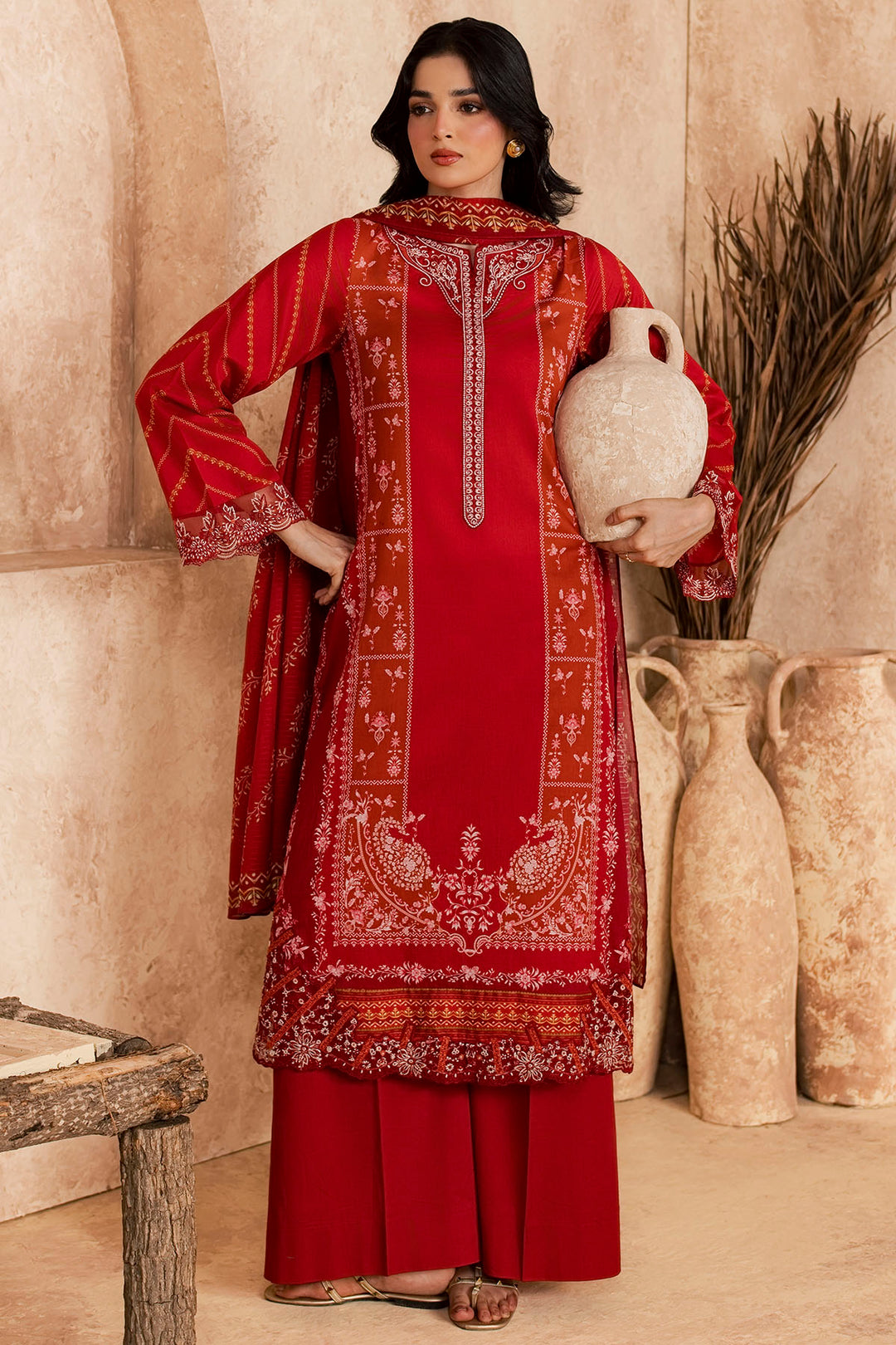 6160-IVRA EMBROIDERED LAWN UNSTITCHED