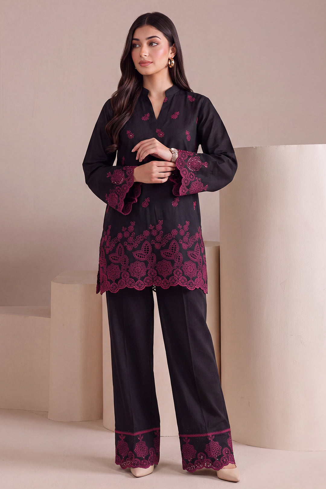 6162-SALMA EMBROIDERED LAWN STITCHED