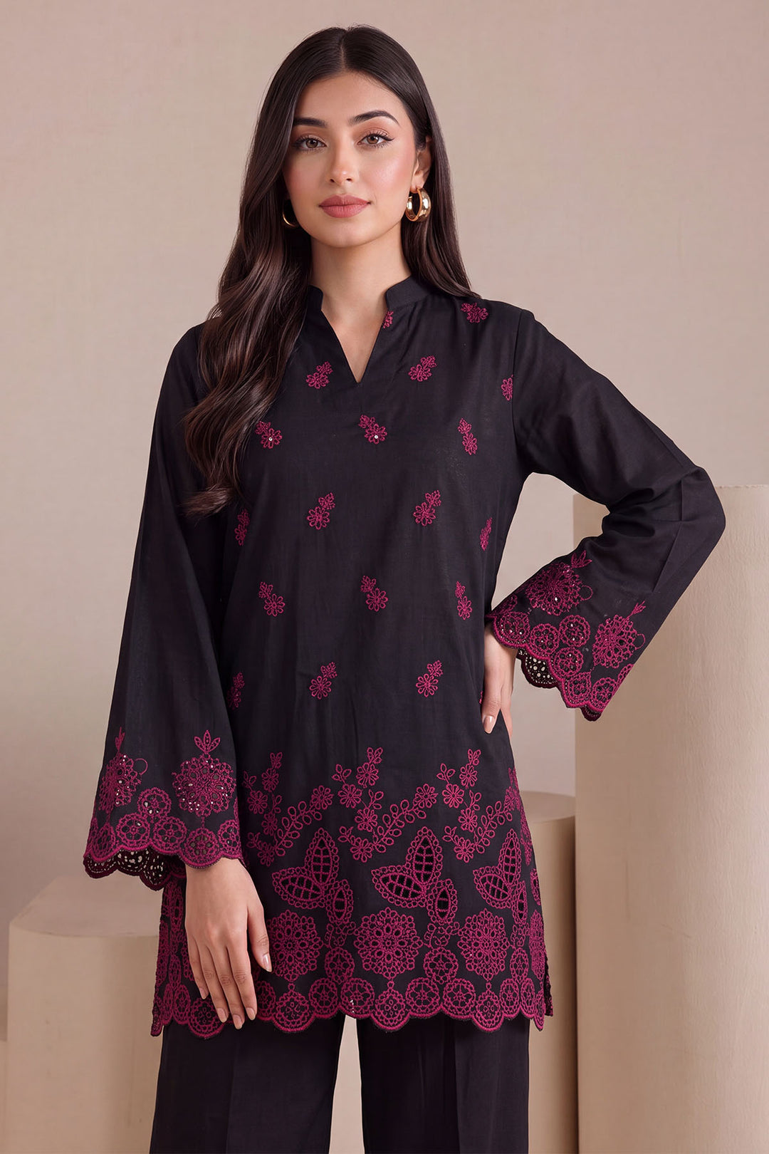 6162-SALMA EMBROIDERED LAWN STITCHED