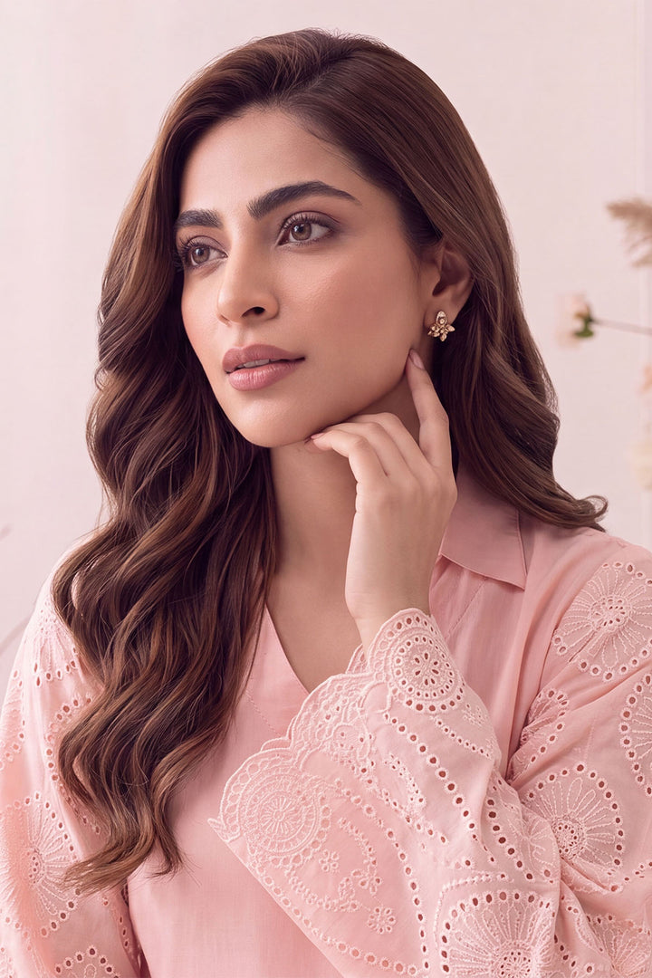 6163-ZIMAL EMBROIDERED LAWN STITCHED