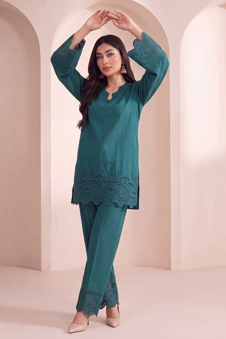 6164-HAYA EMBROIDERED LAWN STITCHED