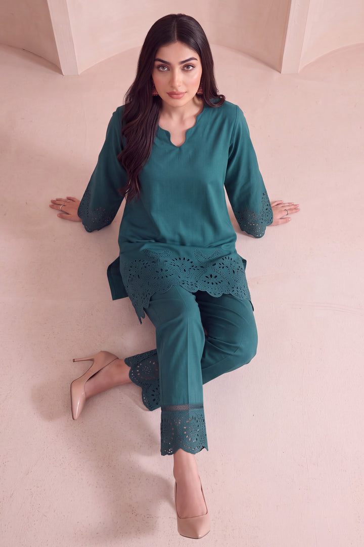 6164-HAYA EMBROIDERED LAWN STITCHED