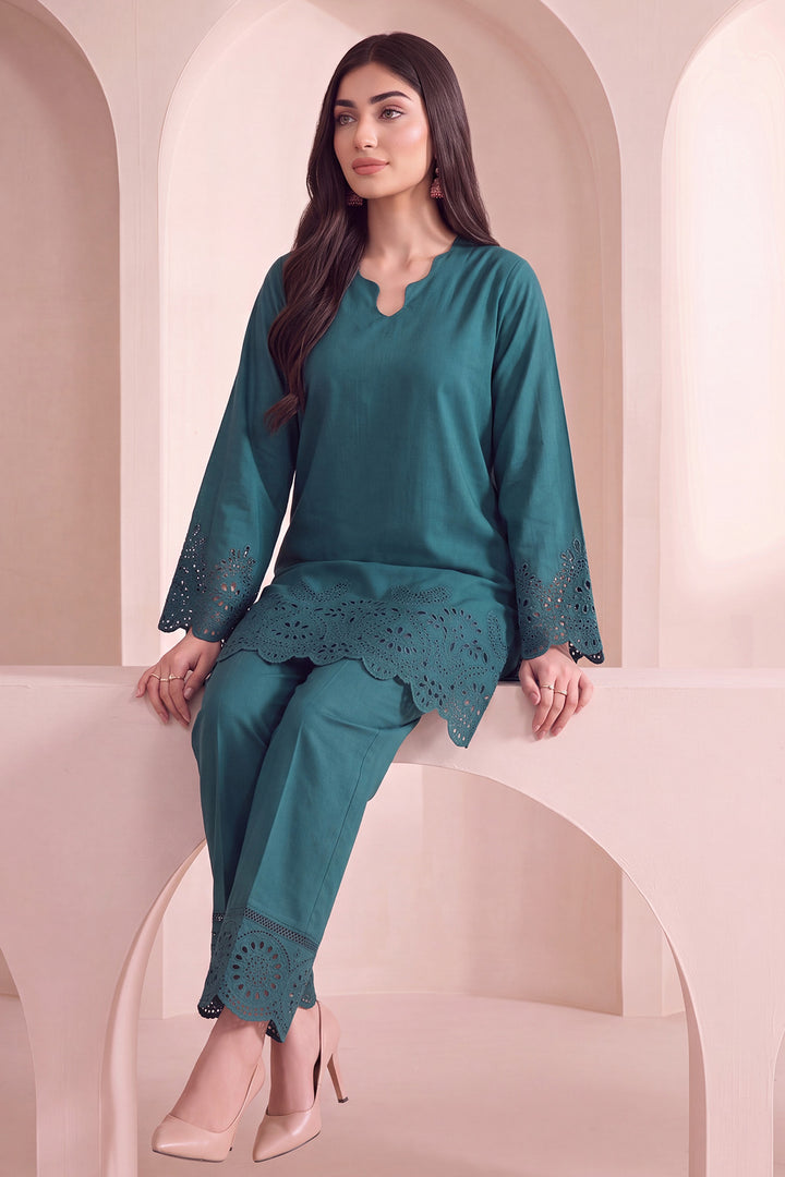 6164-HAYA EMBROIDERED LAWN STITCHED