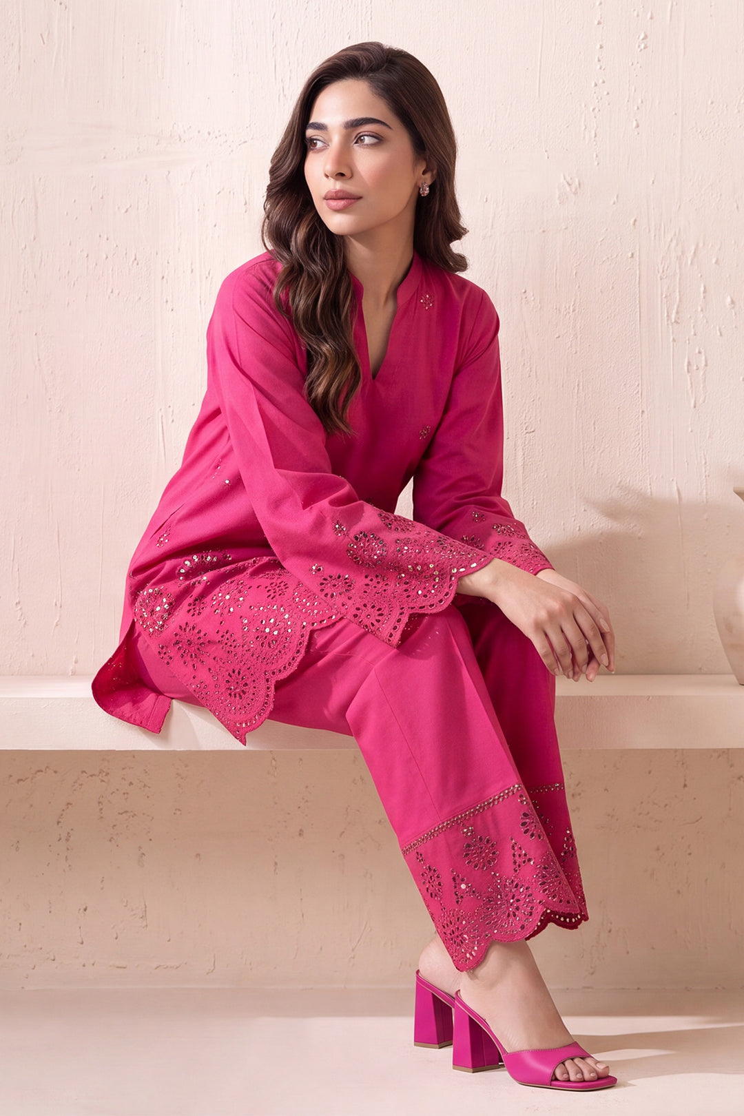 6165-ARZA EMBROIDERED LAWN STITCHED