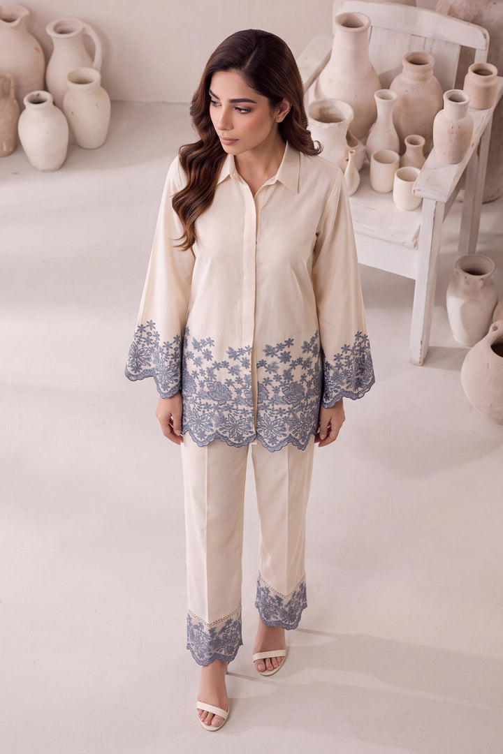 6168-YASHFA EMBROIDERED LAWN STITCHED