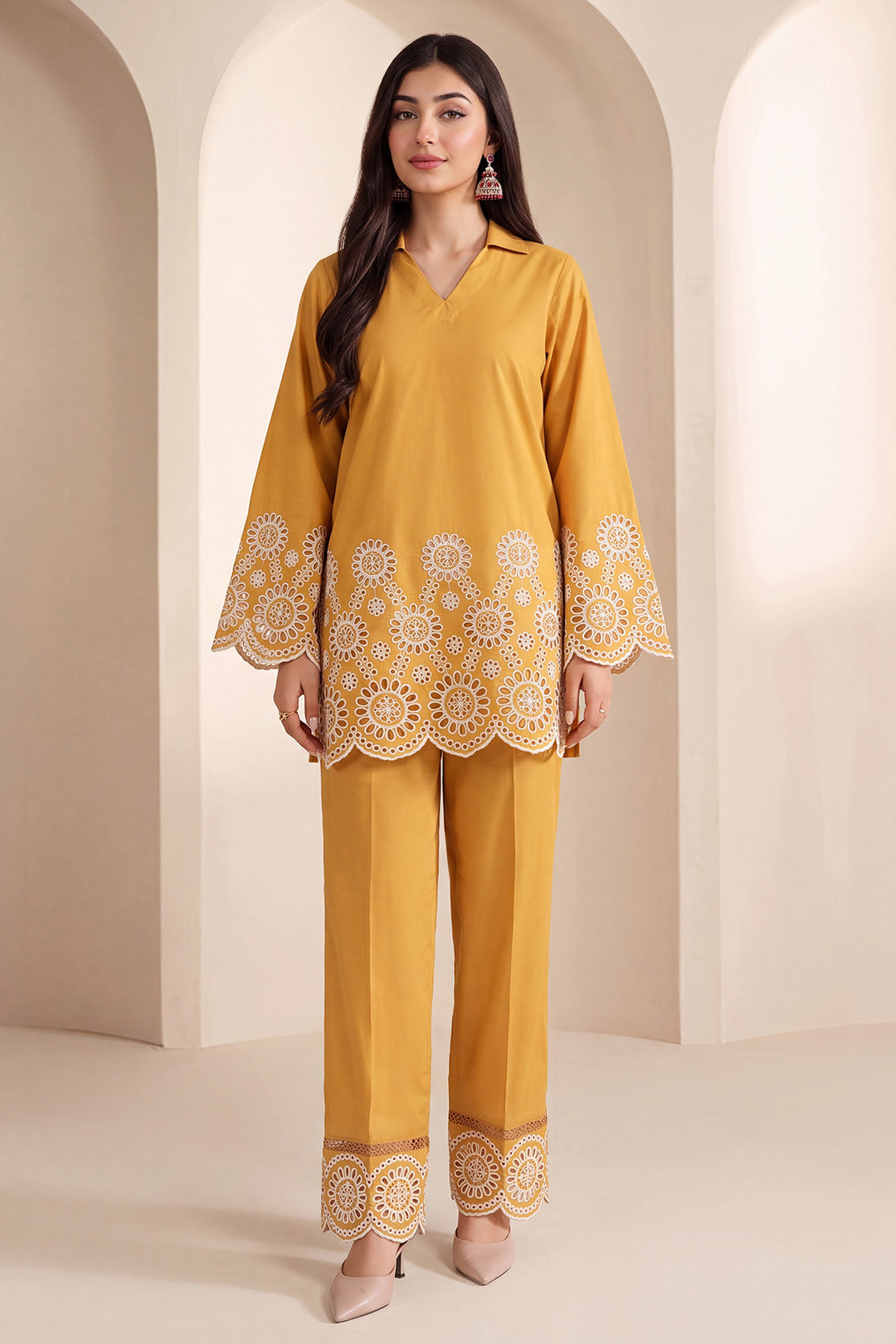 6169-NAILA EMBROIDERED LAWN STITCHED