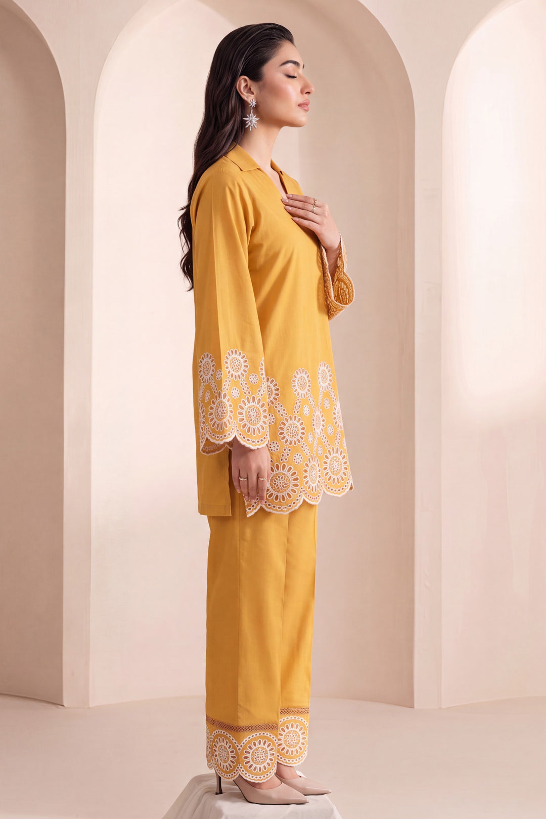 6169-NAILA EMBROIDERED LAWN STITCHED