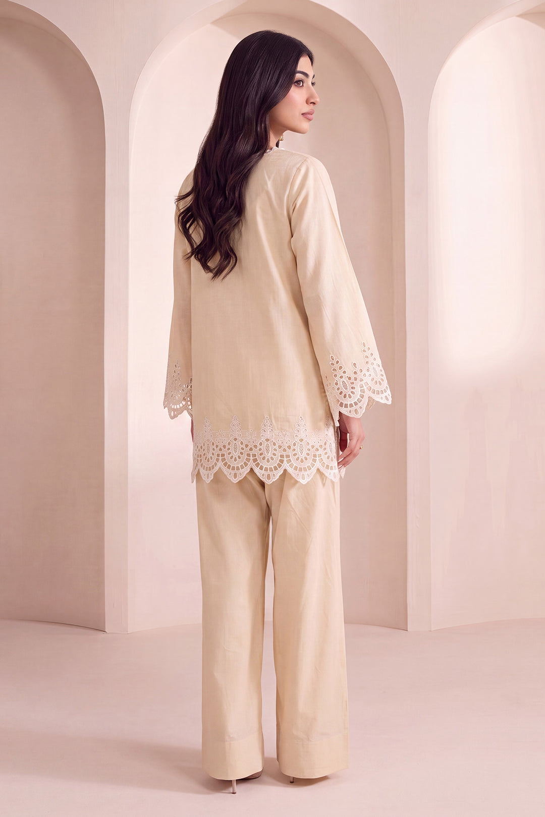6170-HEDAYA EMBROIDERED LAWN STITCHED