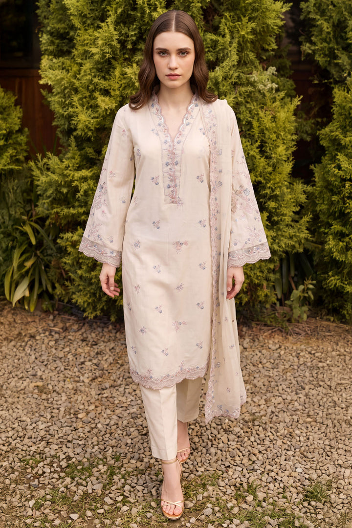 6173-SOPHIA EMBROIDERED CAMBRIC STITCHED