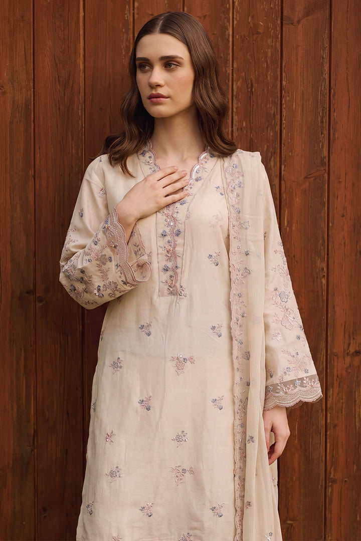 6173-SOPHIA EMBROIDERED CAMBRIC STITCHED
