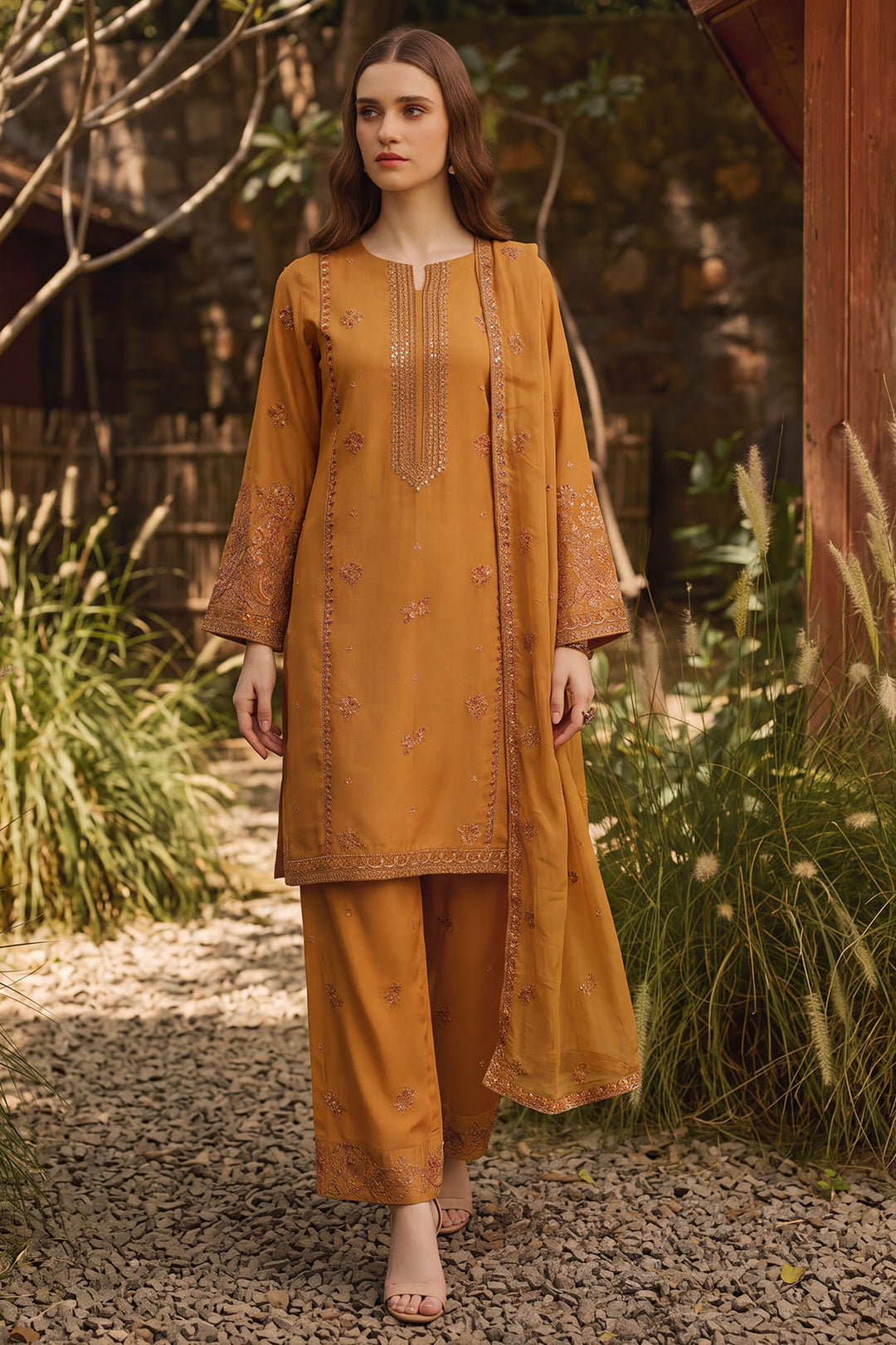 6176-ELIZA EMBROIDERED CAMBRIC STITCHED