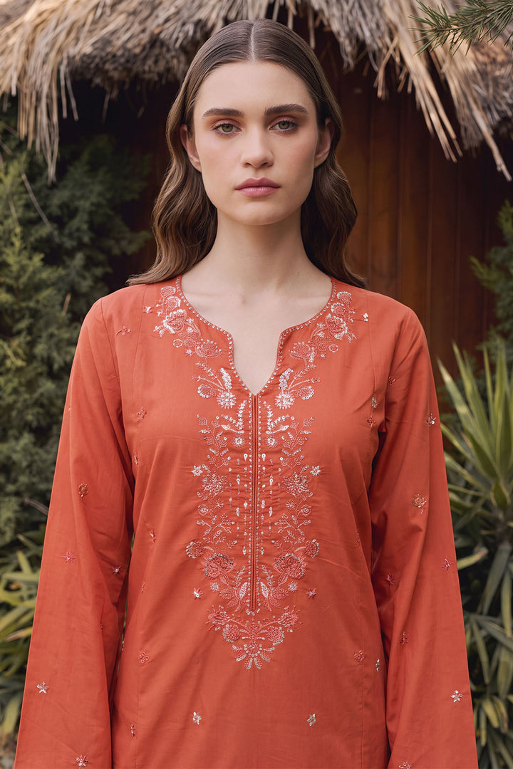 6177-NORA EMBROIDERED CAMBRIC STITCHED