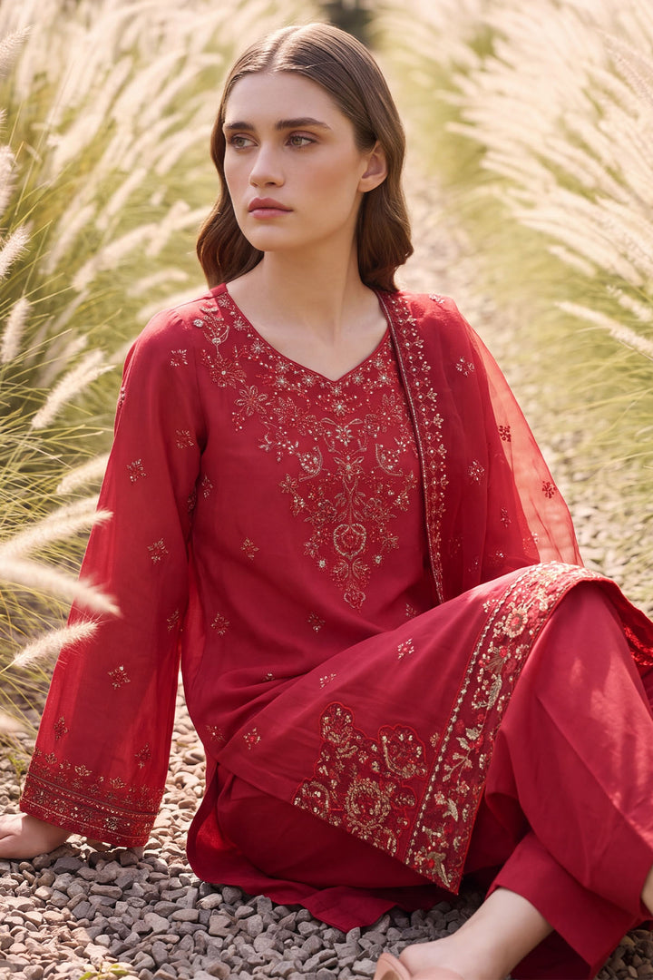 6178-ZYRA EMBROIDERED CAMBRIC STITCHED