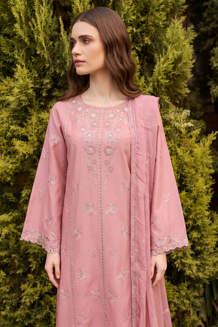 6179-AIRA EMBROIDERED CAMBRIC STITCHED