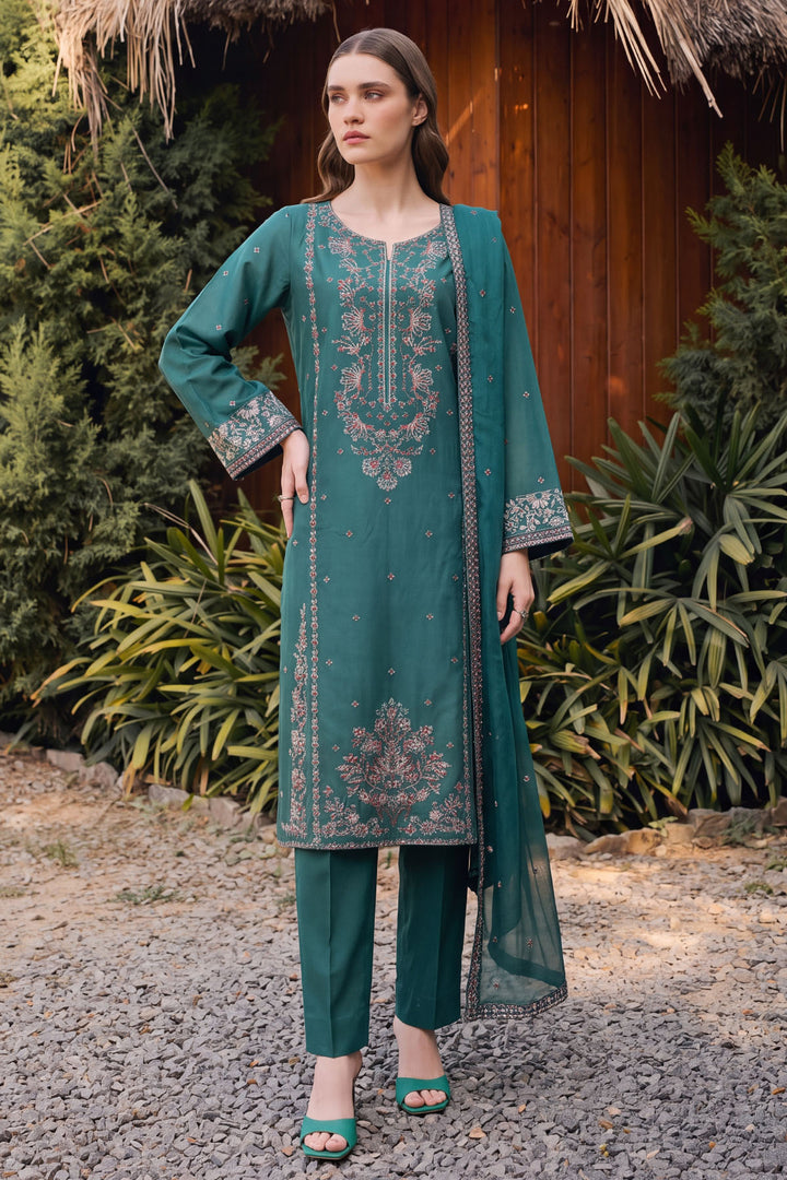 6180-ELAYA EMBROIDERED CAMBRIC STITCHED