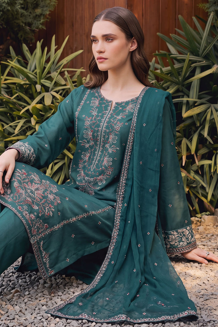 6180-ELAYA EMBROIDERED CAMBRIC STITCHED