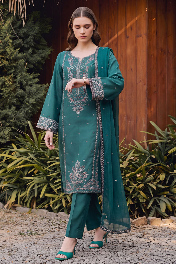 6180-ELAYA EMBROIDERED CAMBRIC STITCHED