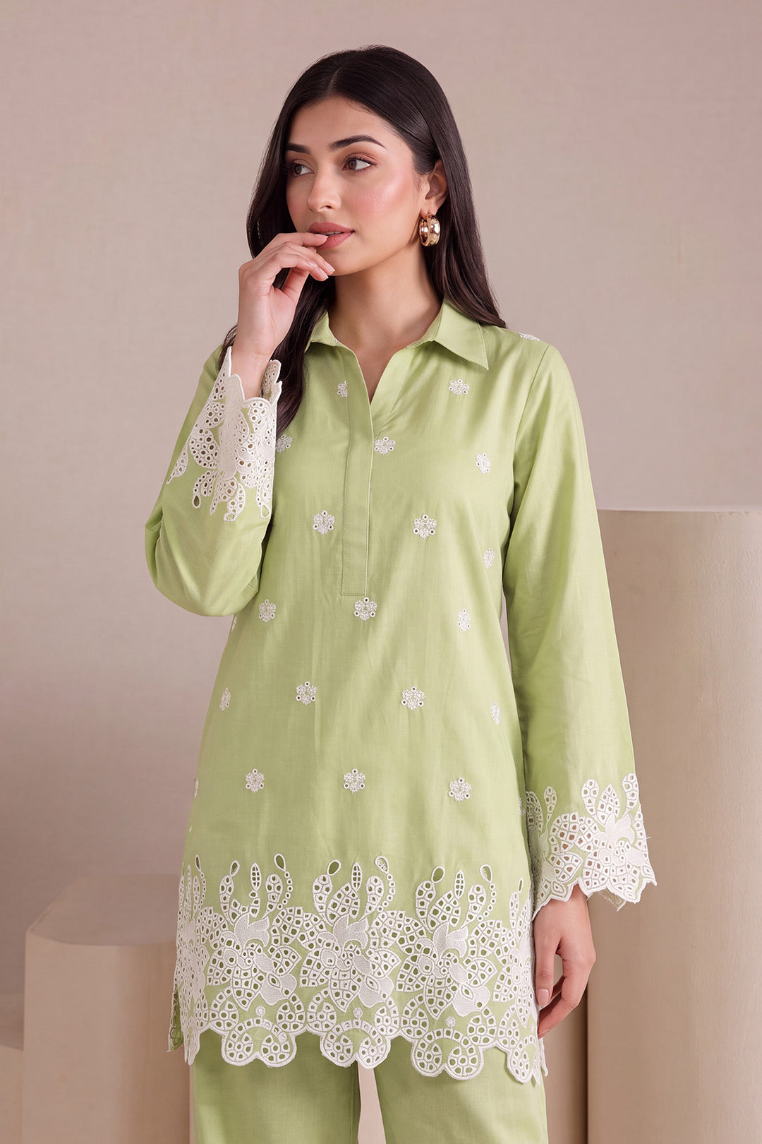 6183-HANEEN EMBROIDERED LAWN STITCHED