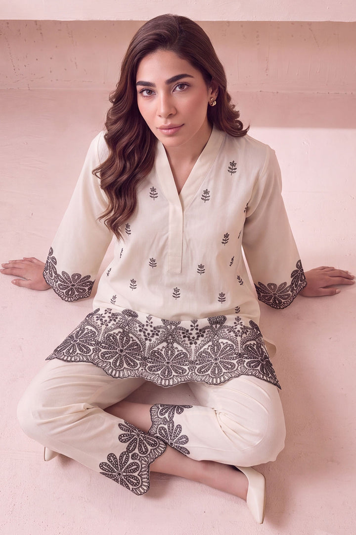 6187-MAYRA EMBROIDERED LAWN STITCHED