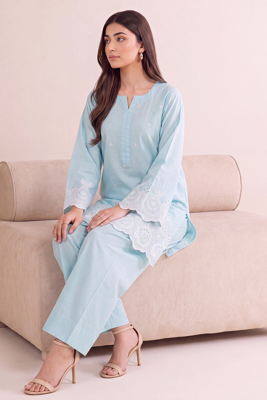 6188-FAREEHA EMBROIDERED LAWN STITCHED
