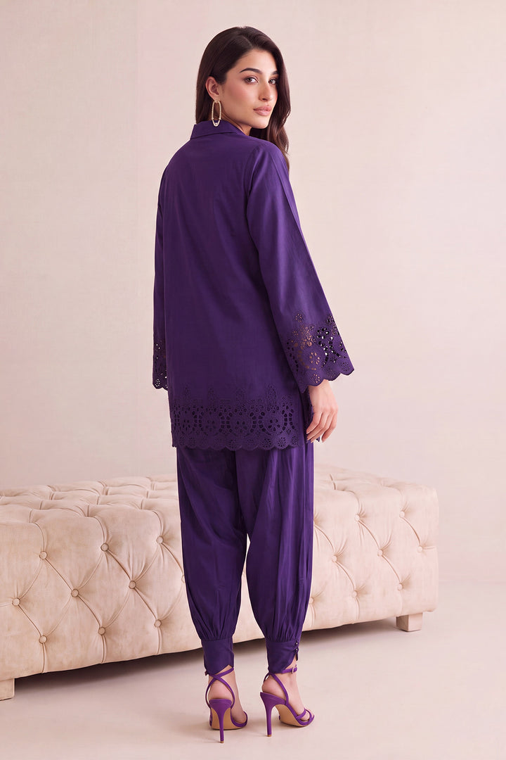 6190-HAYAM EMBROIDERED LAWN STITCHED