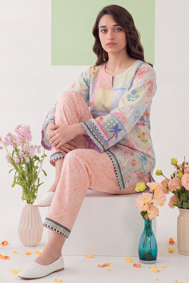 6202-REINE DIGITAL PRINTED CAMBRIC STITCHED
