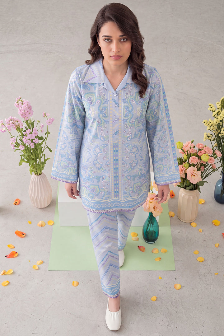 6205-SAIL DIGITAL PRINTED CAMBRIC STITCHED