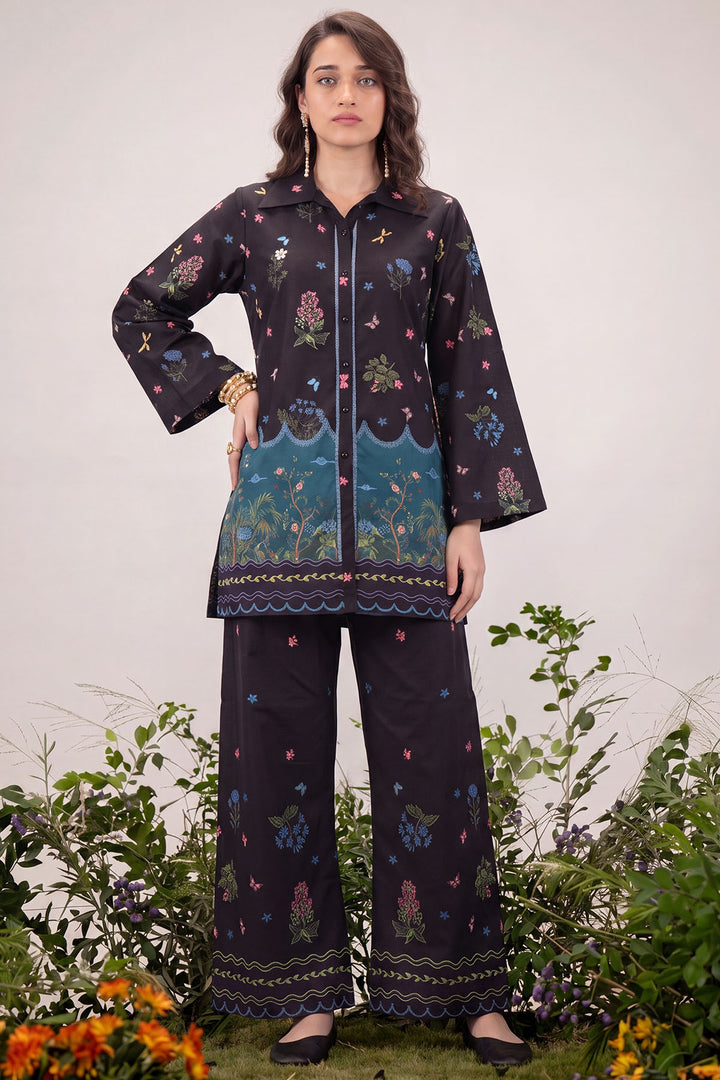 6207-TIYA DIGITAL PRINTED CAMBRIC STITCHED