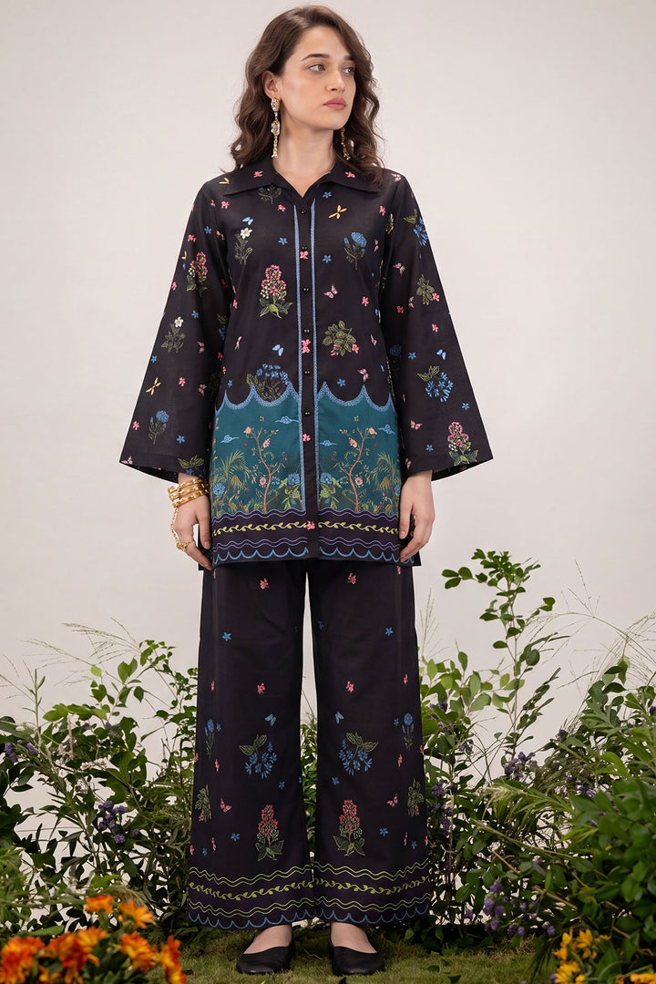 6207-TIYA DIGITAL PRINTED CAMBRIC STITCHED