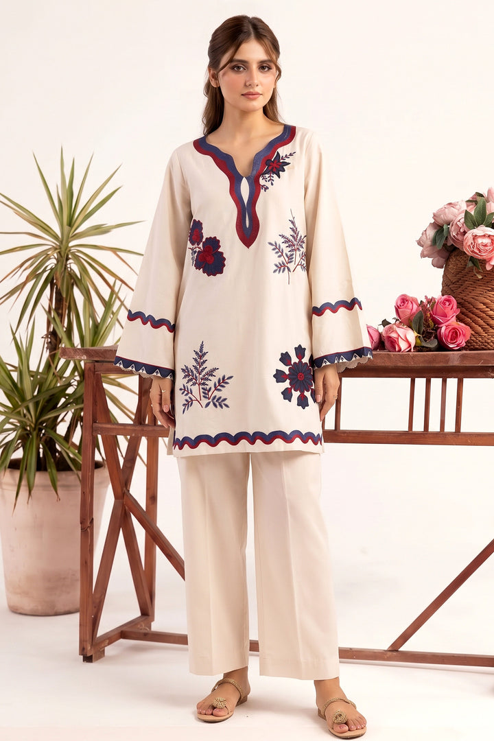 6231-AMELIA EMBROIDERED LAWN STITCHED