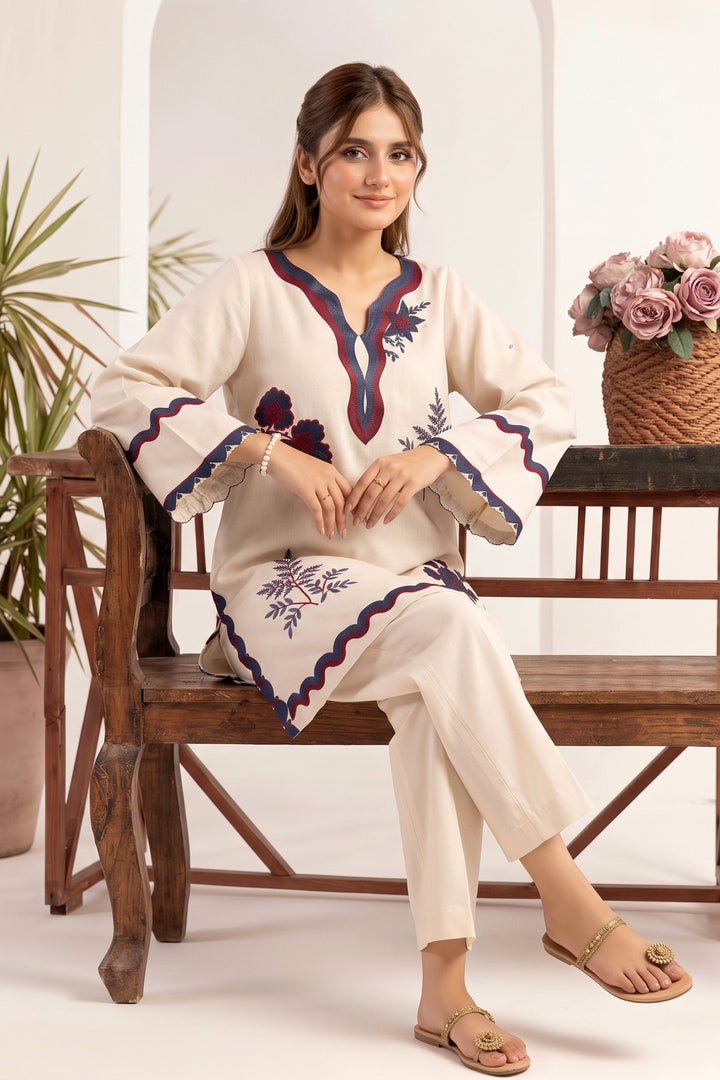 6231-AMELIA EMBROIDERED LAWN STITCHED
