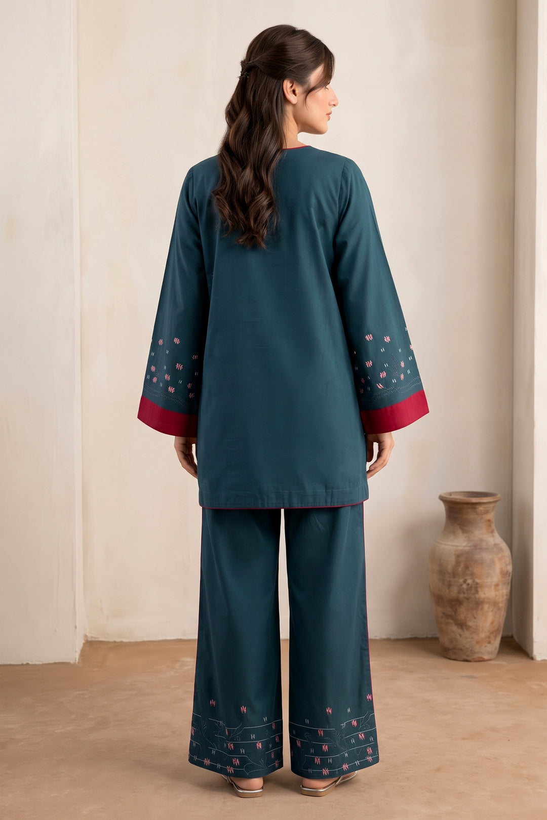 6233-MAYA EMBROIDERED LAWN STITCHED