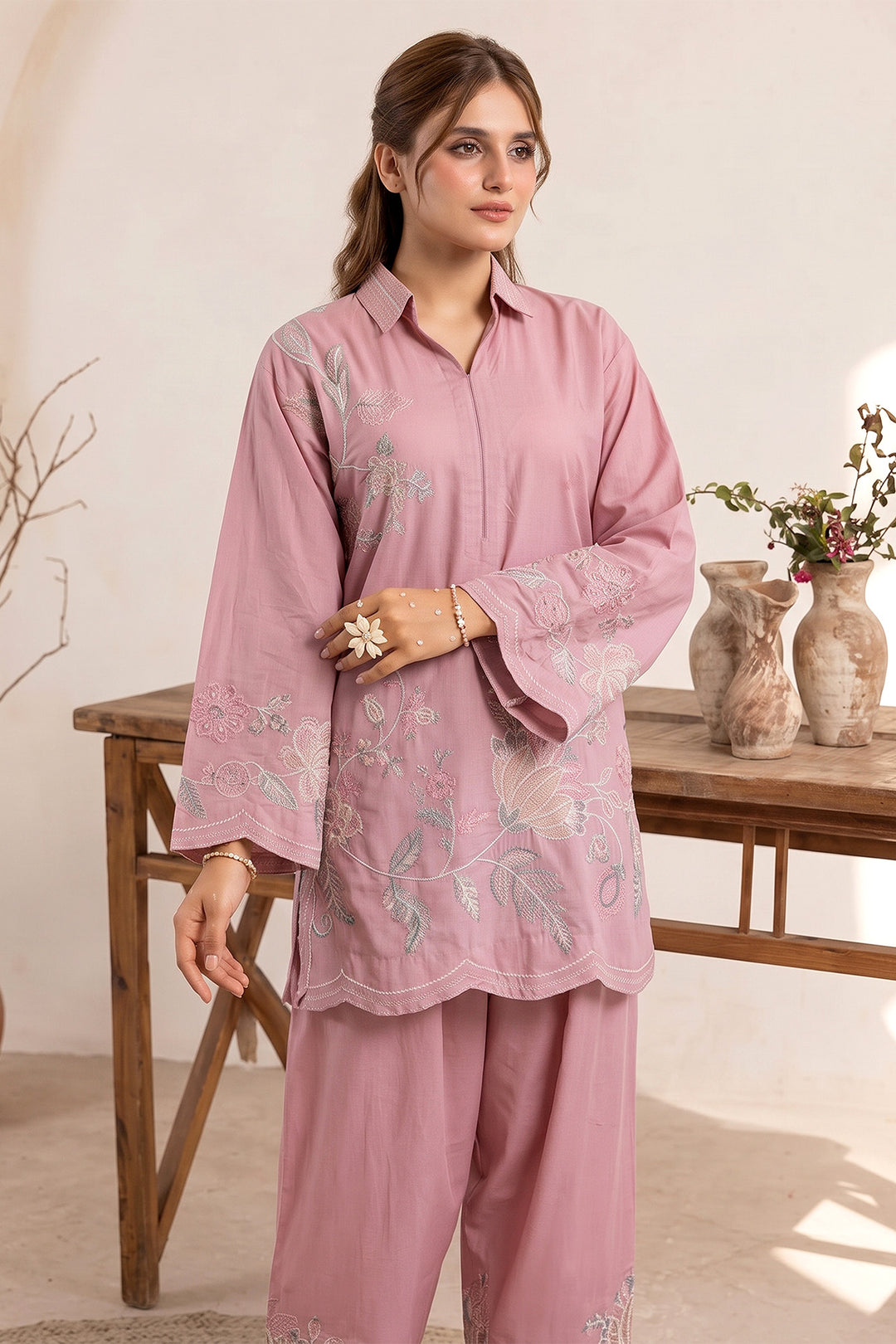 6239-ZURI EMBROIDERED LAWN STITCHED
