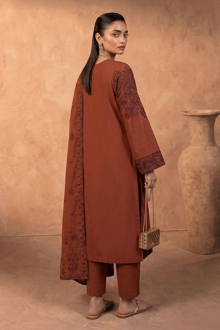 6276-IRIS EMBROIDERED KHADDAR STITCHED