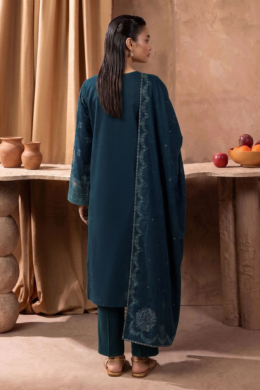 6277-ALEEN EMBROIDERED KHADDAR UNSTITCHED